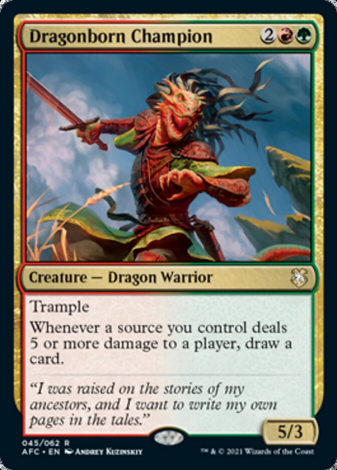Dragonborn Champion [Dungeons & Dragons: Adventures in the Forgotten Realms Commander] | Card Merchant Takapuna