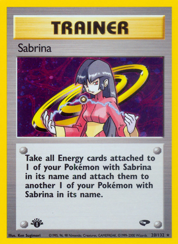 Sabrina (20/132) [Gym Challenge 1st Edition] | Card Merchant Takapuna