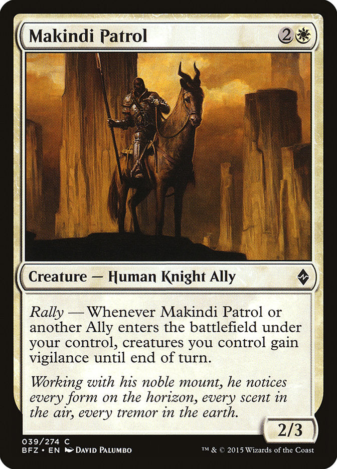 Makindi Patrol [Battle for Zendikar] | Card Merchant Takapuna