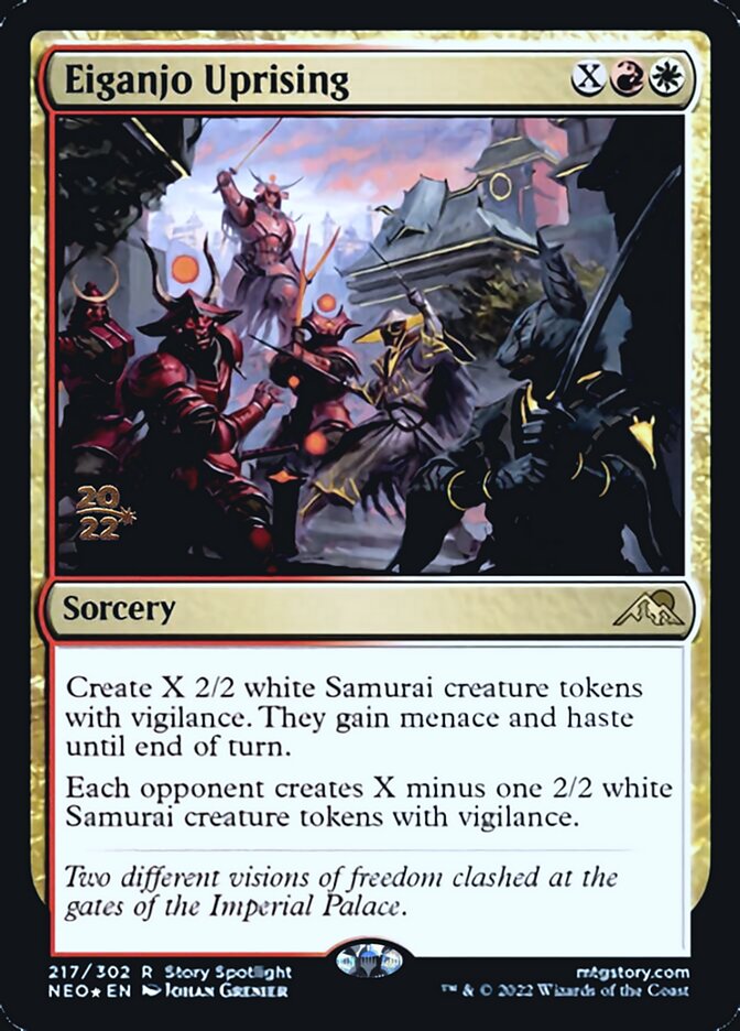 Eiganjo Uprising [Kamigawa: Neon Dynasty Prerelease Promos] | Card Merchant Takapuna