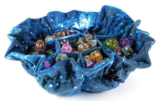 Velvet Dice Bag with Pockets: Galaxy | Card Merchant Takapuna