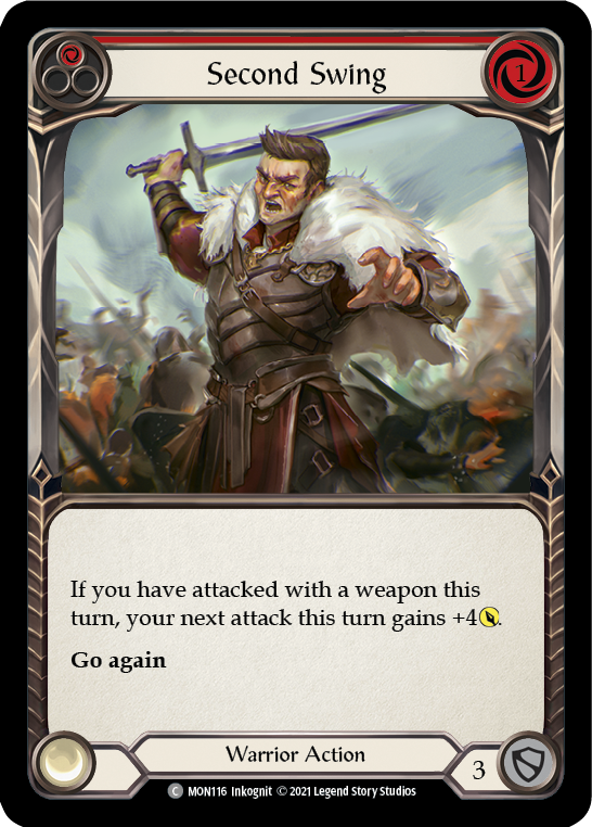Second Swing (Red) [MON116] (Monarch)  1st Edition Normal | Card Merchant Takapuna