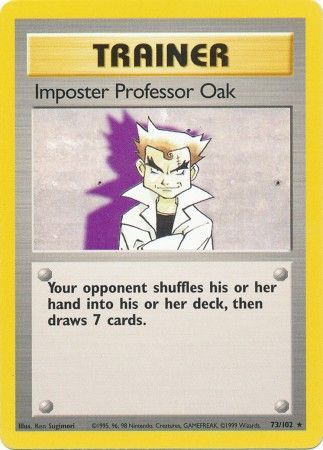 Imposter Professor Oak (73/102) [Base Set Unlimited] | Card Merchant Takapuna