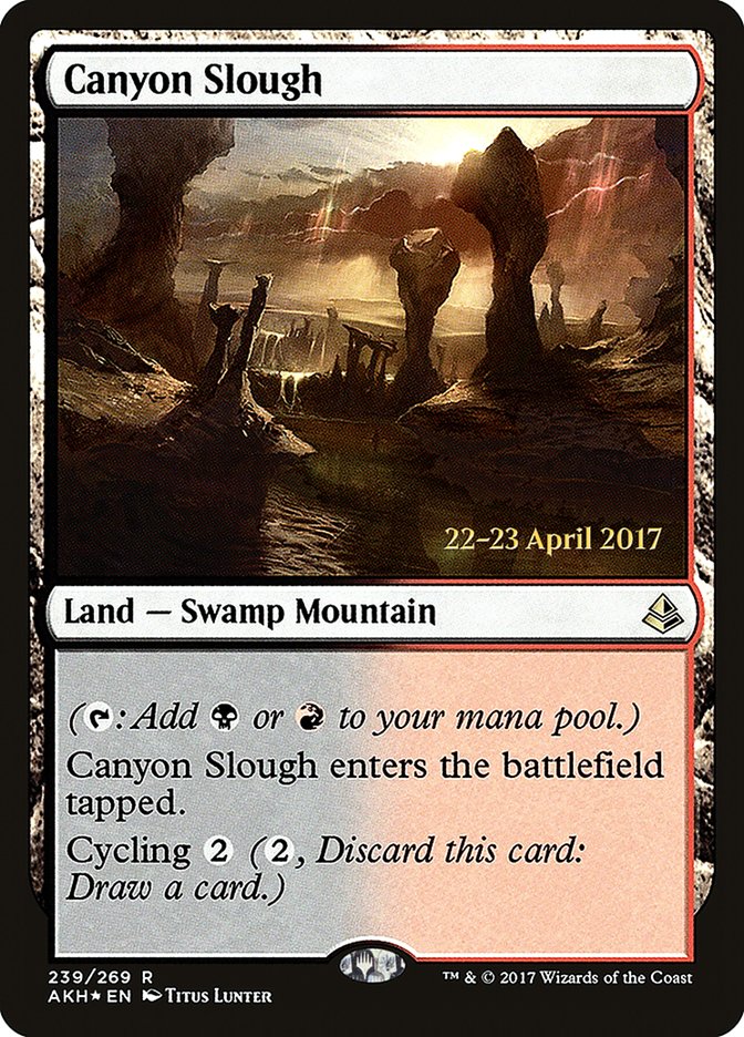 Canyon Slough [Amonkhet Prerelease Promos] | Card Merchant Takapuna