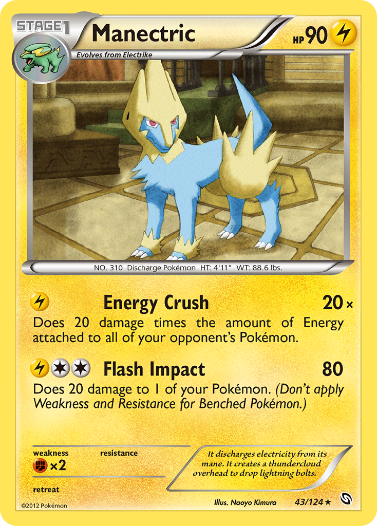 Manectric (43/124) [Black & White: Dragons Exalted] | Card Merchant Takapuna
