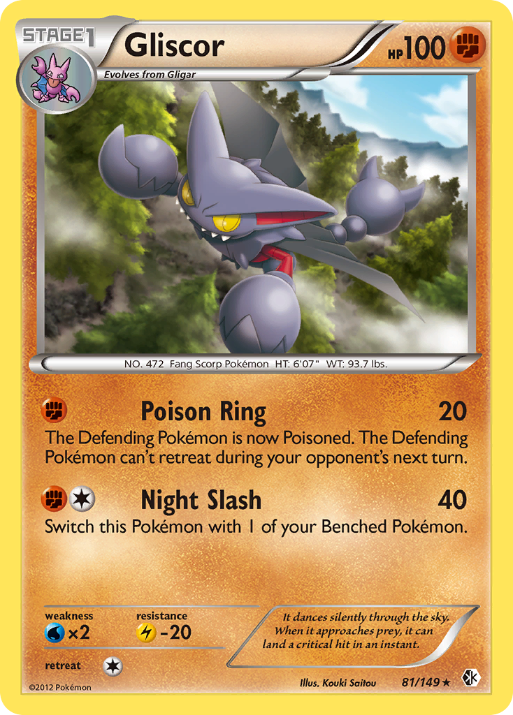 Gliscor (81/149) [Black & White: Boundaries Crossed] | Card Merchant Takapuna