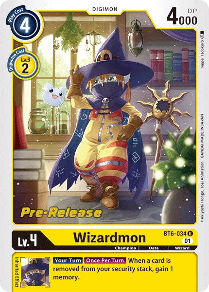 Wizardmon [BT6-034] [Double Diamond Pre-Release Cards] | Card Merchant Takapuna