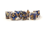Pearl Resin Poly Set: Royal Blue w/ Gold Numbers | Card Merchant Takapuna