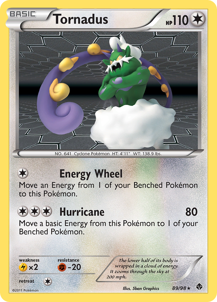 Tornadus (89/98) [Black & White: Emerging Powers] | Card Merchant Takapuna