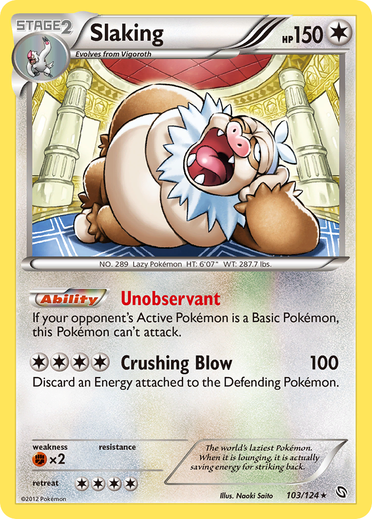 Slaking (103/124) [Black & White: Dragons Exalted] | Card Merchant Takapuna