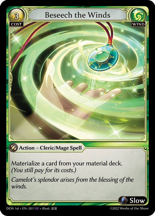Beseech the Winds (201) [Dawn of Ashes: 1st Edition] | Card Merchant Takapuna
