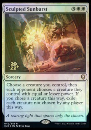 Sculpted Sunburst [Commander Legends: Battle for Baldur's Gate Prerelease Promos] | Card Merchant Takapuna
