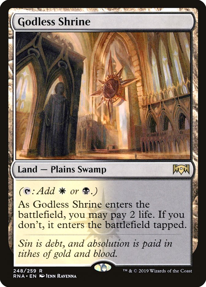 Godless Shrine [Ravnica Allegiance] | Card Merchant Takapuna