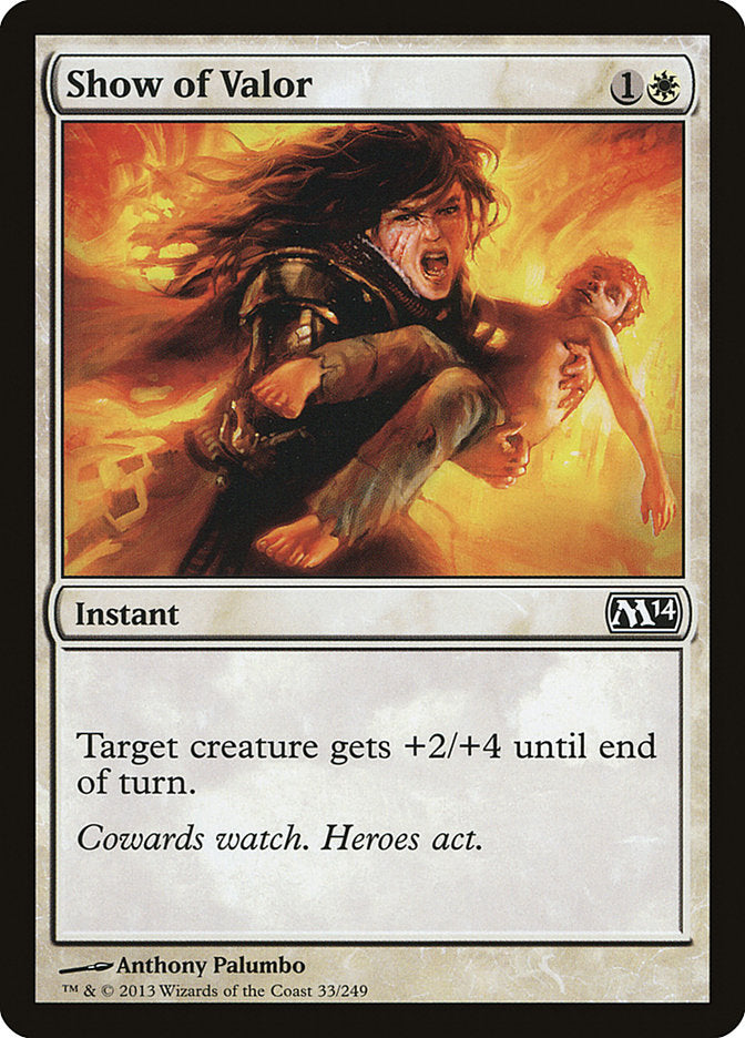 Show of Valor [Magic 2014] | Card Merchant Takapuna