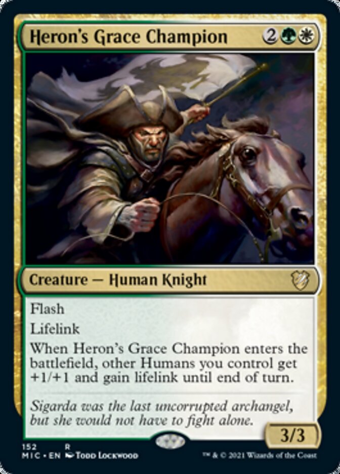 Heron's Grace Champion [Innistrad: Midnight Hunt Commander] | Card Merchant Takapuna