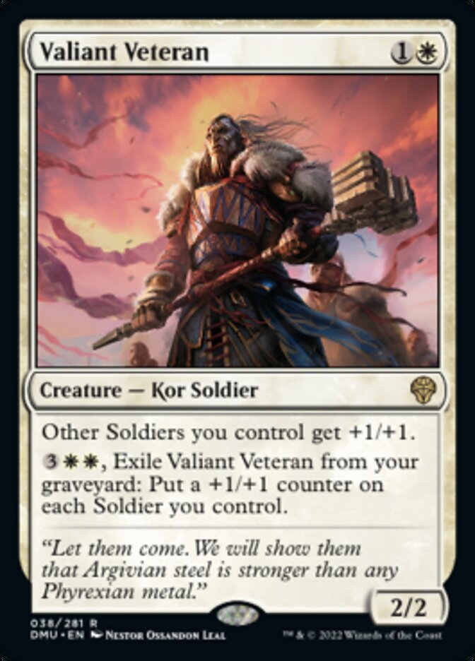 Valiant Veteran [Dominaria United] | Card Merchant Takapuna