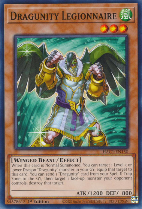 Dragunity Legionnaire [HAC1-EN150] Common | Card Merchant Takapuna