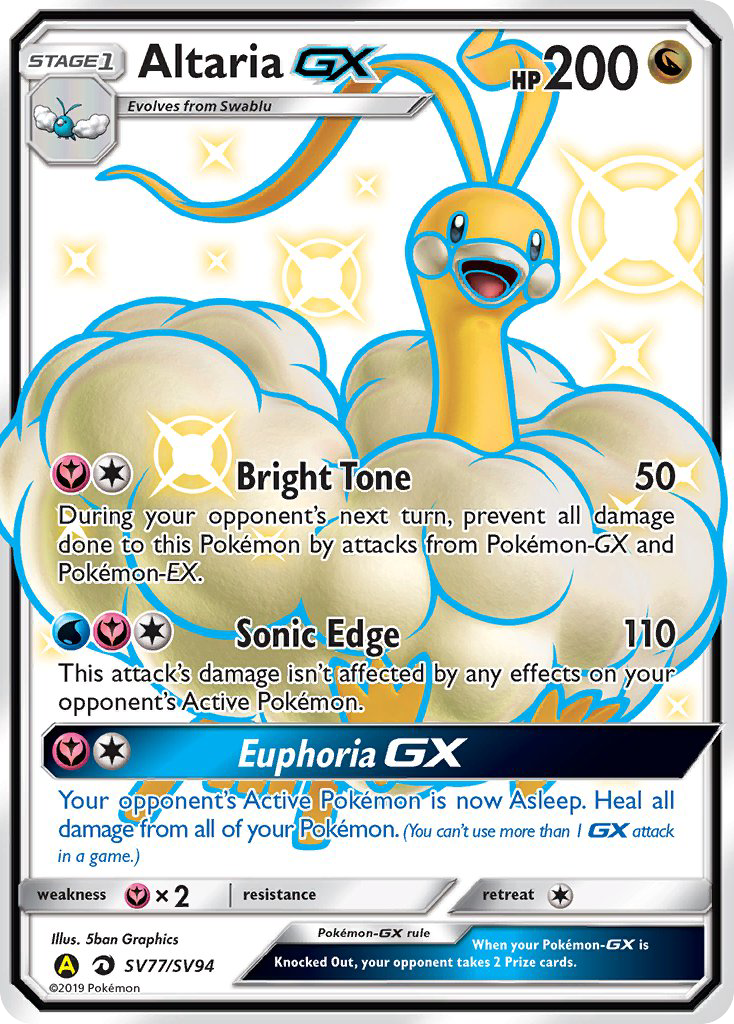 Altaria GX (SV77/SV94) [Sun & Moon: Hidden Fates - Shiny Vault] | Card Merchant Takapuna