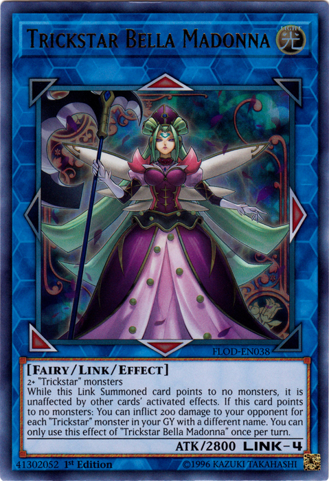 Trickstar Bella Madonna [FLOD-EN038] Ultra Rare | Card Merchant Takapuna