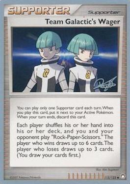 Team Galactic's Wager (115/123) (Bliss Control - Paul Atanassov) [World Championships 2008] | Card Merchant Takapuna