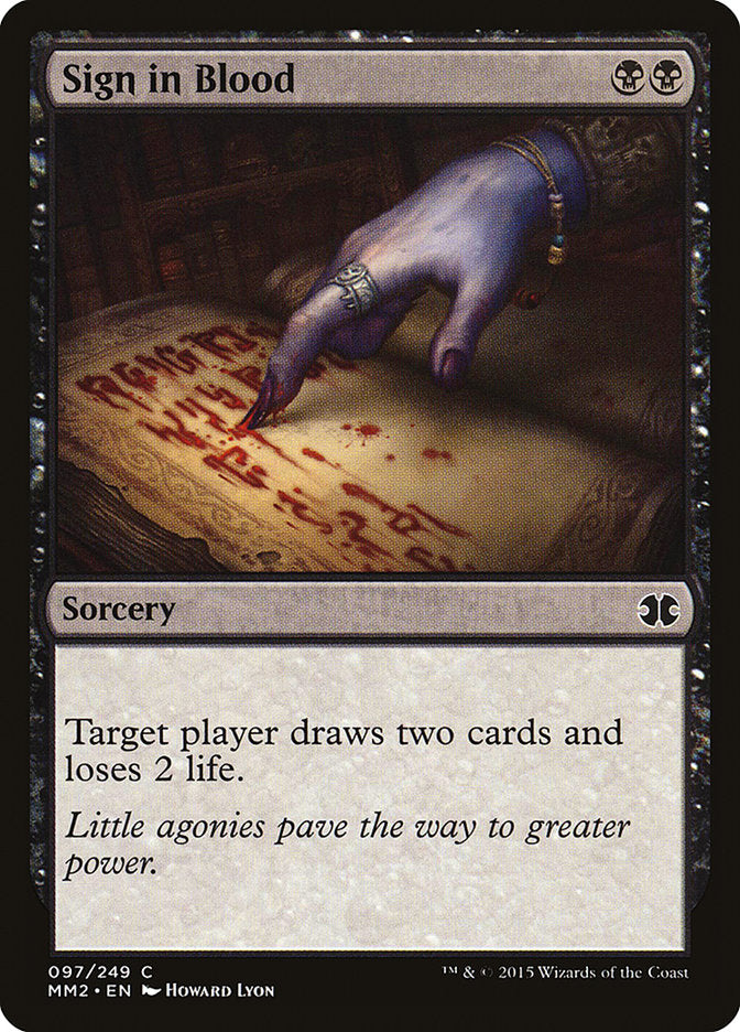 Sign in Blood [Modern Masters 2015] | Card Merchant Takapuna