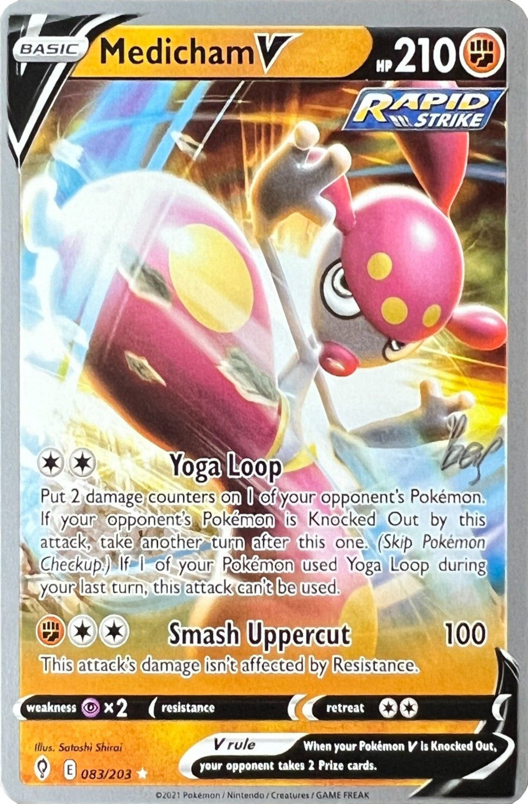 Medicham V (083/203) (Cheryl Again - Sebastian Lashmet) [World Championships 2022] | Card Merchant Takapuna