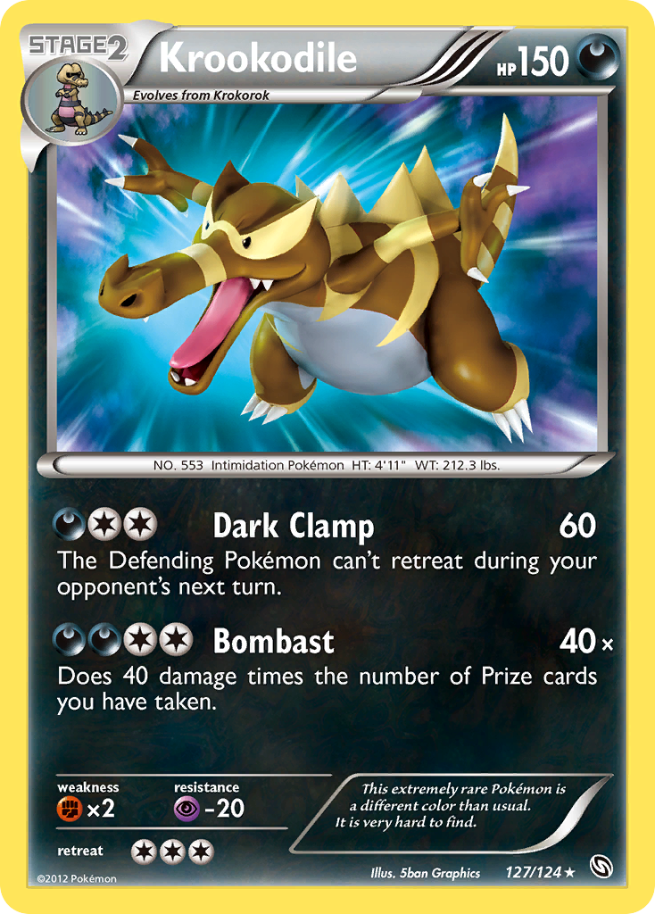 Krookodile (127/124) [Black & White: Dragons Exalted] | Card Merchant Takapuna