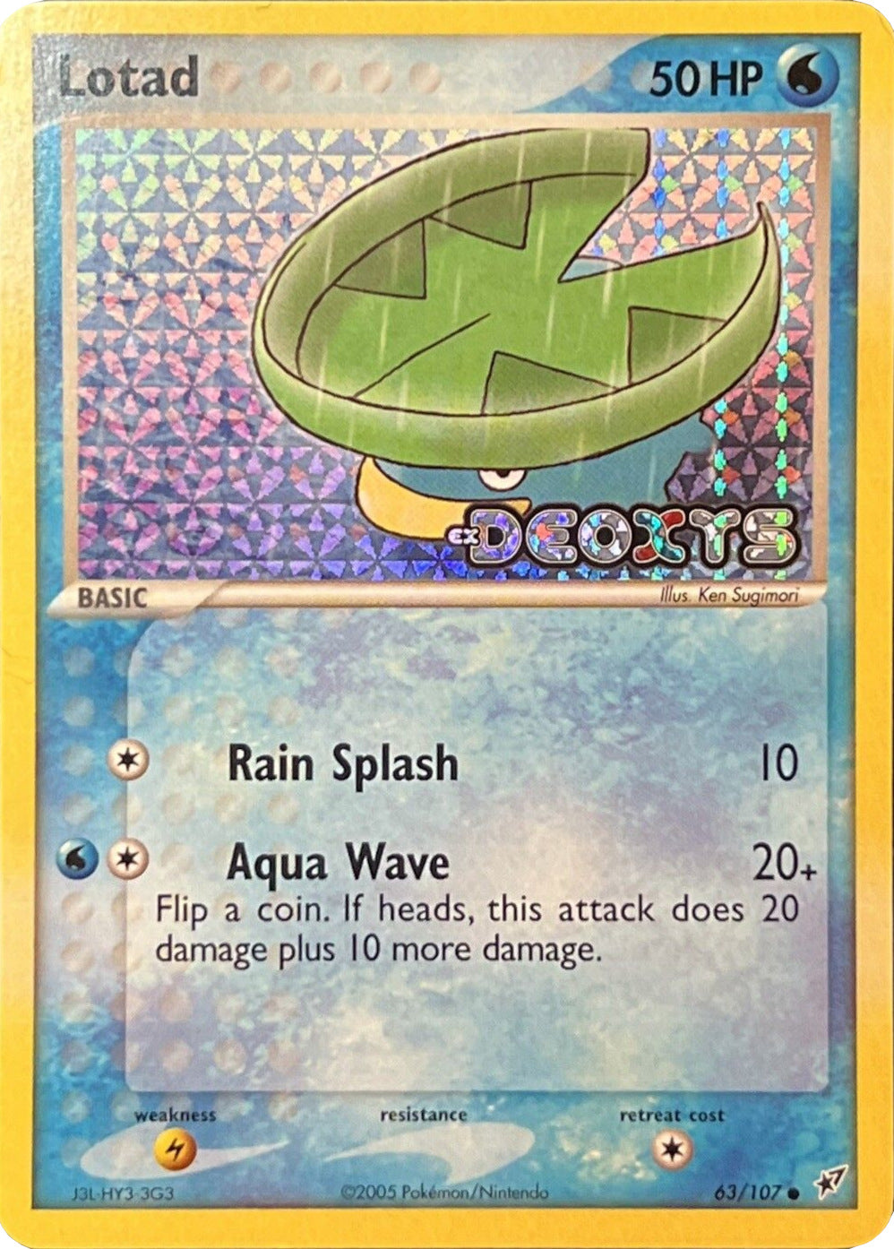 Lotad (63/107) (Stamped) [EX: Deoxys] | Card Merchant Takapuna