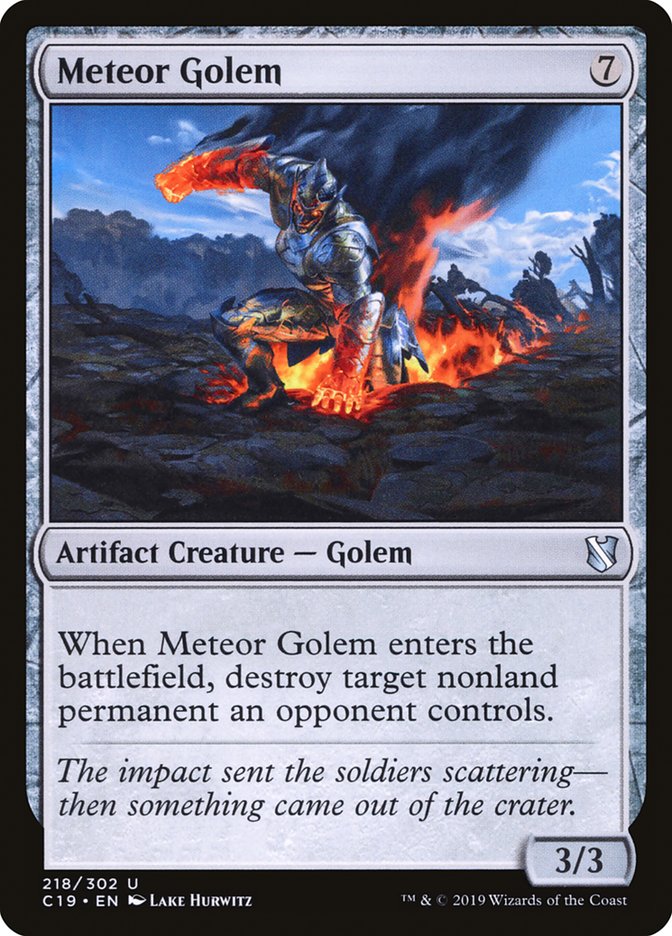 Meteor Golem [Commander 2019] | Card Merchant Takapuna