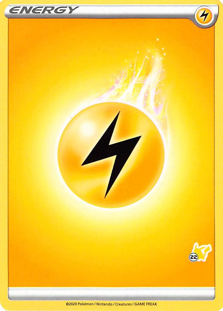 Lightning Energy (Pikachu Stamp #22) [Battle Academy 2022] | Card Merchant Takapuna