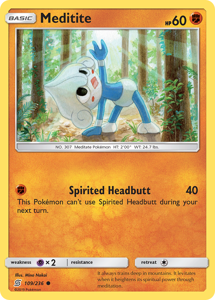 Meditite (109/236) [Sun & Moon: Unified Minds] | Card Merchant Takapuna
