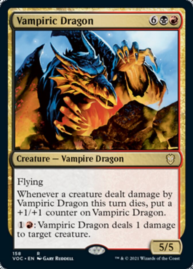Vampiric Dragon [Innistrad: Crimson Vow Commander] | Card Merchant Takapuna