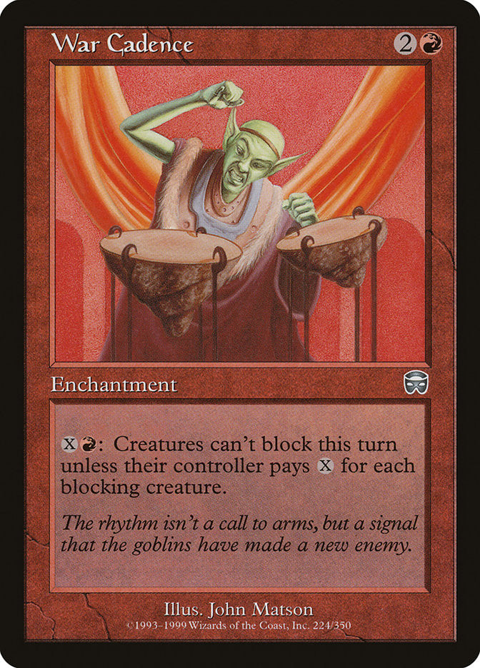 War Cadence [Mercadian Masques] | Card Merchant Takapuna
