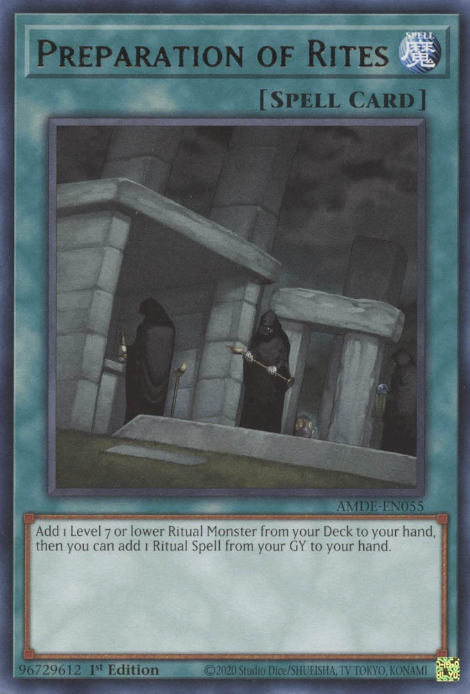 Preparation of Rites [AMDE-EN055] Rare | Card Merchant Takapuna