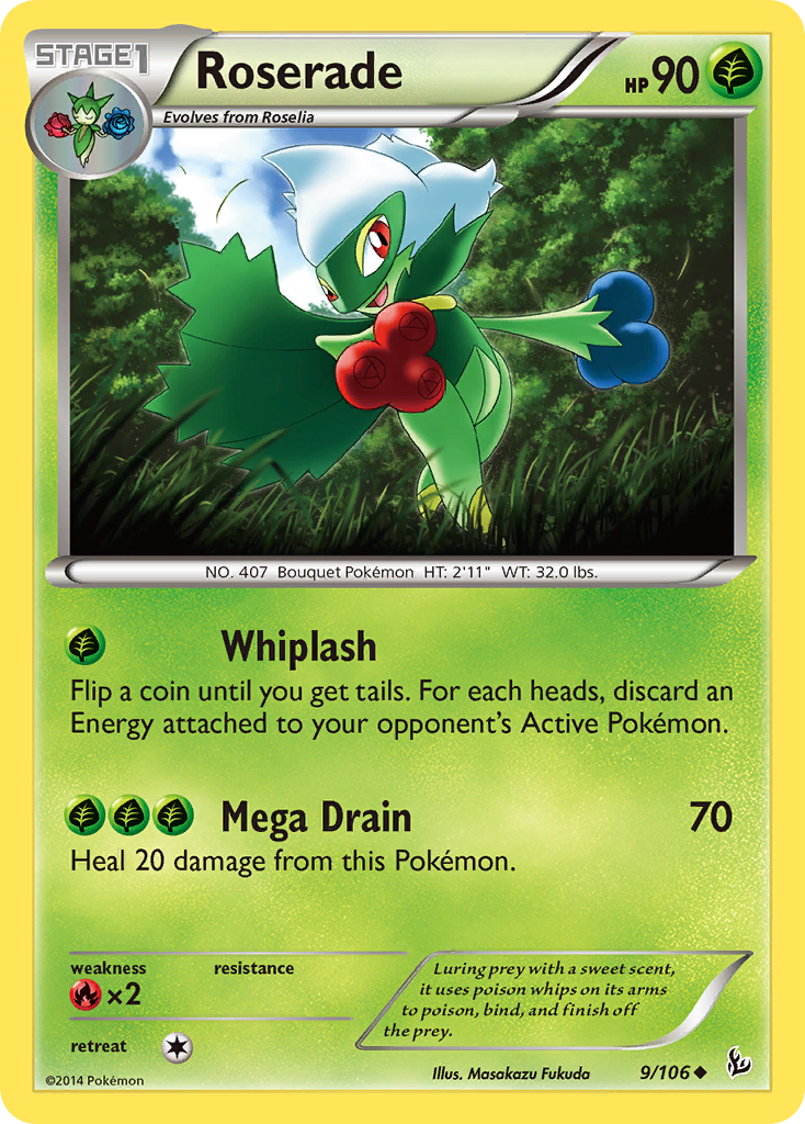 Roserade (9/106) [XY: Flashfire] | Card Merchant Takapuna