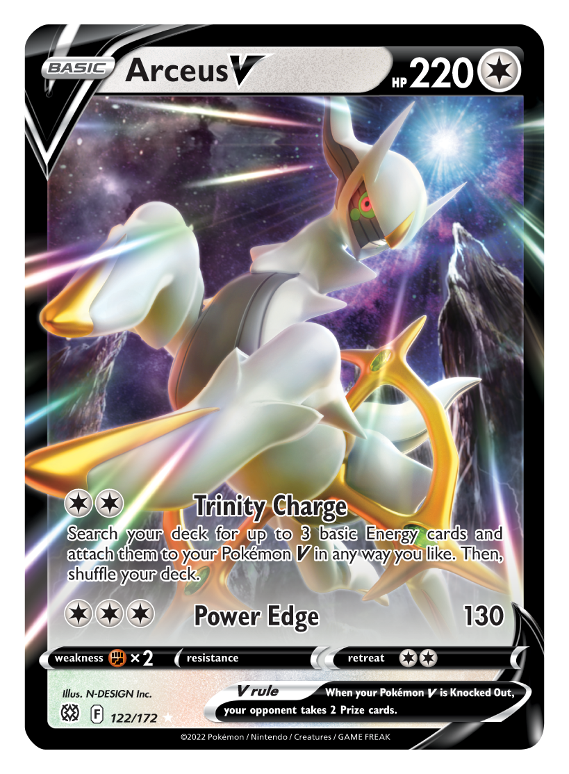 Arceus V (122/172) [Sword & Shield: Brilliant Stars] | Card Merchant Takapuna