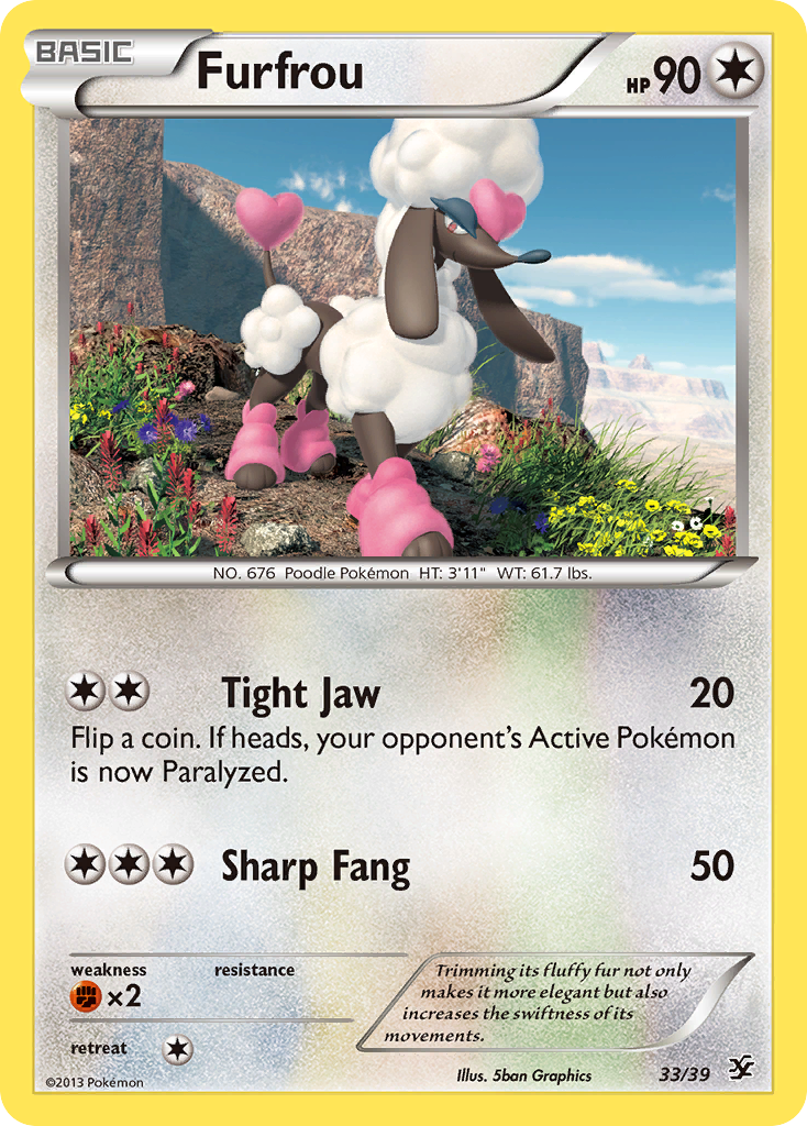 Furfrou (33/39) [XY: Kalos Starter Set] | Card Merchant Takapuna