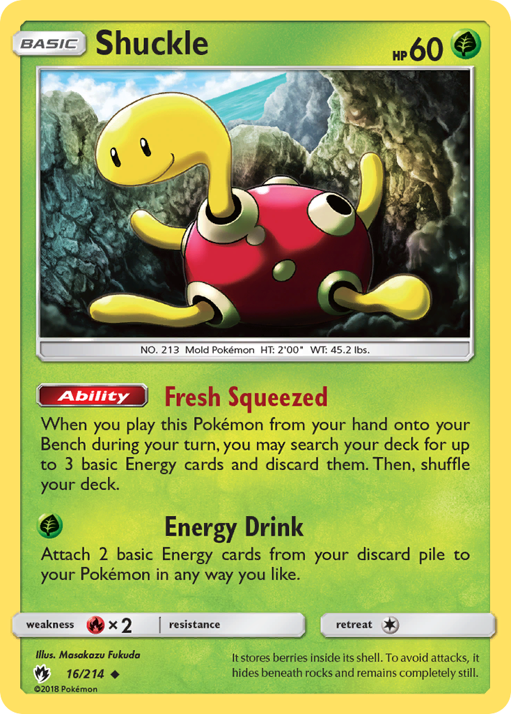 Shuckle (16/214) [Sun & Moon: Lost Thunder] | Card Merchant Takapuna