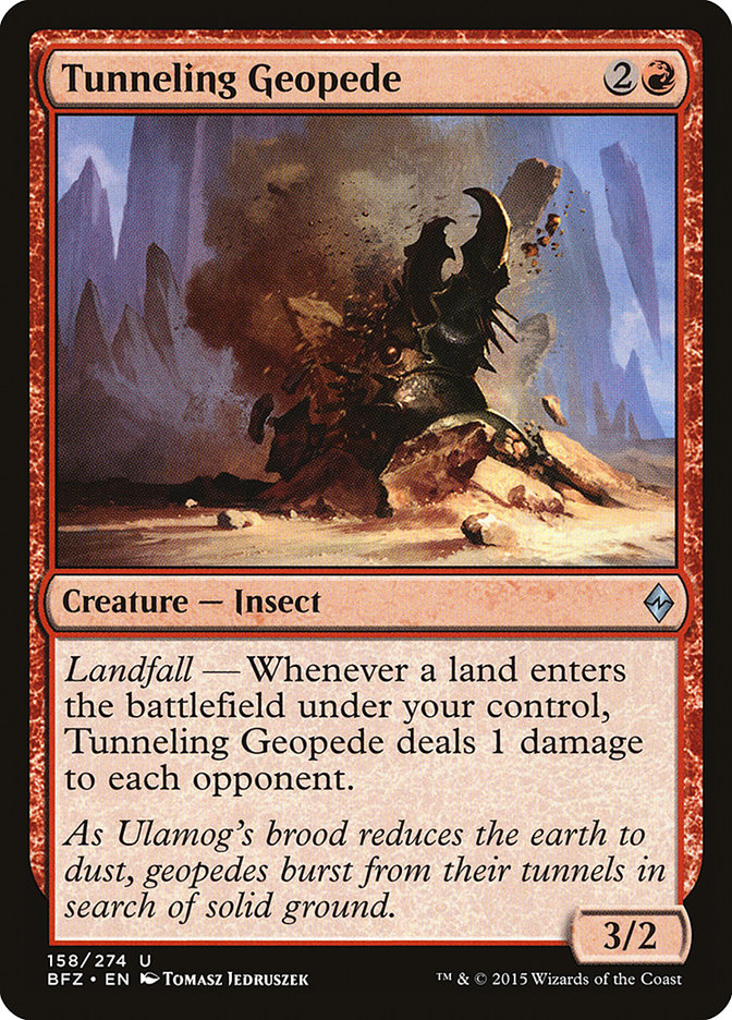 Tunneling Geopede [Battle for Zendikar] | Card Merchant Takapuna