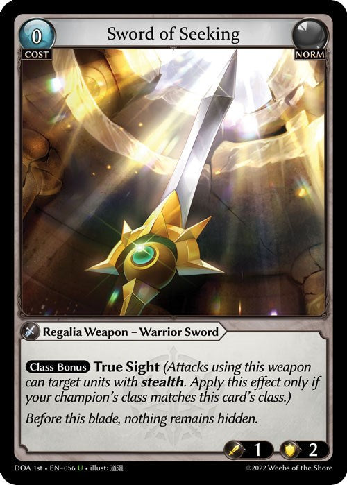 Sword of Seeking (056) [Dawn of Ashes: 1st Edition] | Card Merchant Takapuna