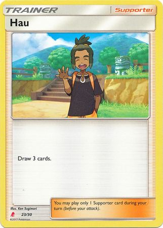 Hau (23/30) [Sun & Moon: Trainer Kit - Lycanroc] | Card Merchant Takapuna
