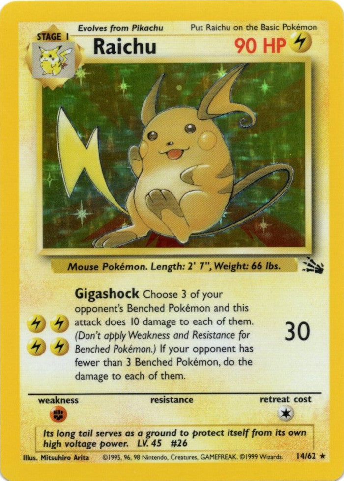 Raichu (14/62) [Fossil Unlimited] | Card Merchant Takapuna