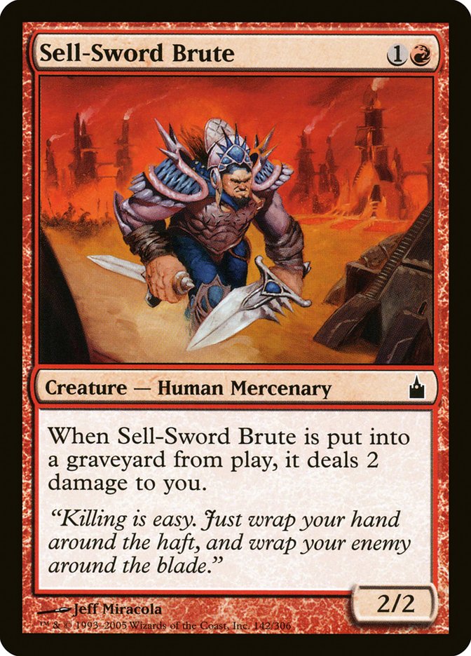 Sell-Sword Brute [Ravnica: City of Guilds] | Card Merchant Takapuna
