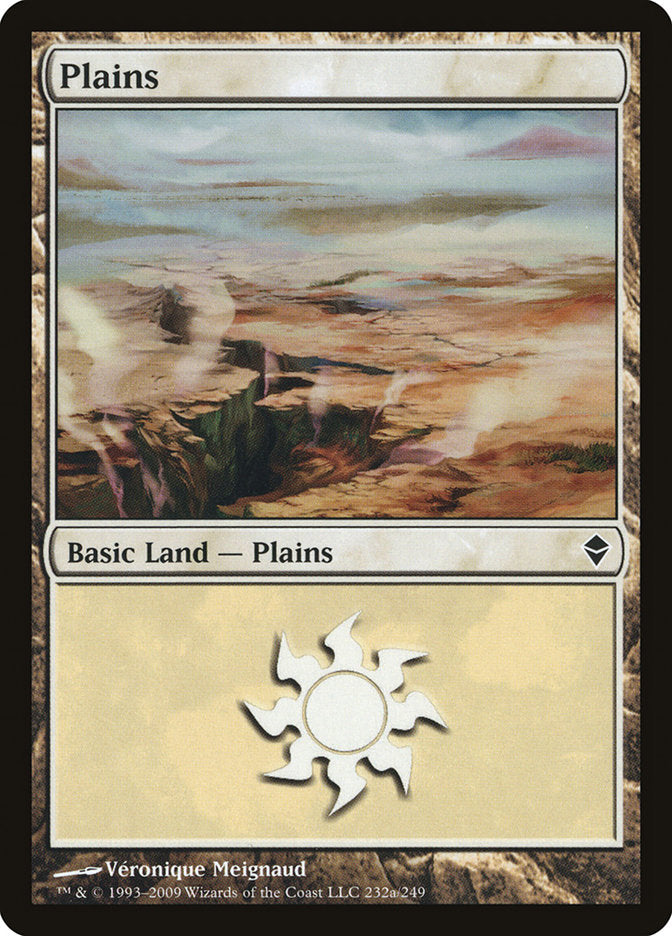 Plains (232a) [Zendikar] | Card Merchant Takapuna