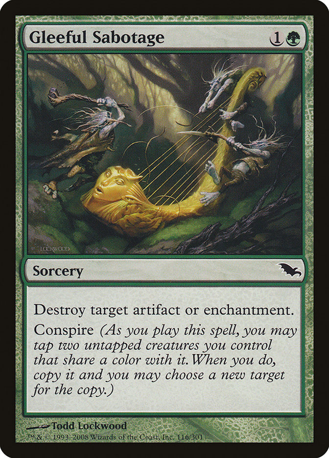 Gleeful Sabotage [Shadowmoor] | Card Merchant Takapuna