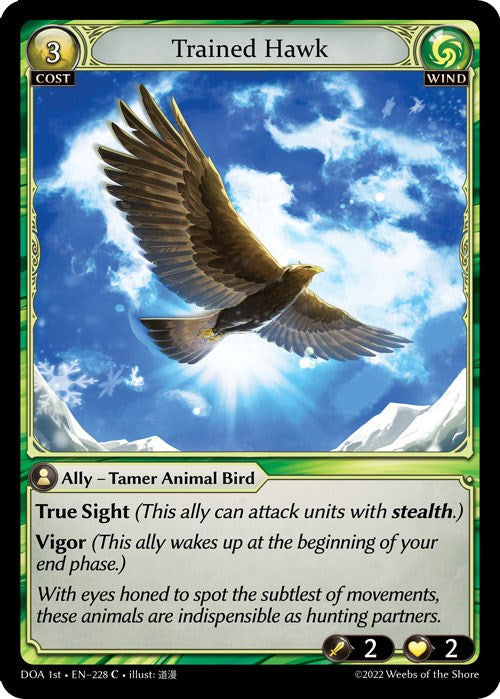 Trained Hawk (228) [Dawn of Ashes: 1st Edition] | Card Merchant Takapuna