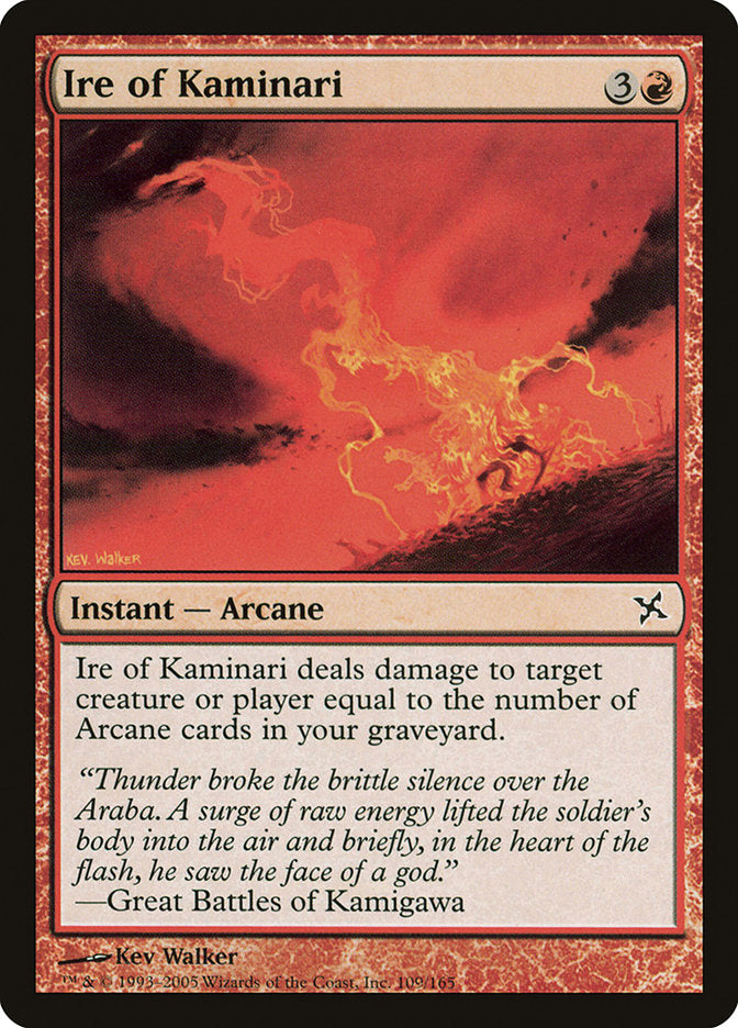 Ire of Kaminari [Betrayers of Kamigawa] | Card Merchant Takapuna