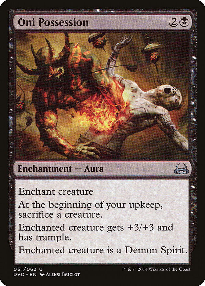 Oni Possession (Divine vs. Demonic) [Duel Decks Anthology] | Card Merchant Takapuna