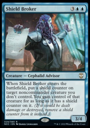Shield Broker (Promo Pack) [Streets of New Capenna Commander Promos] | Card Merchant Takapuna