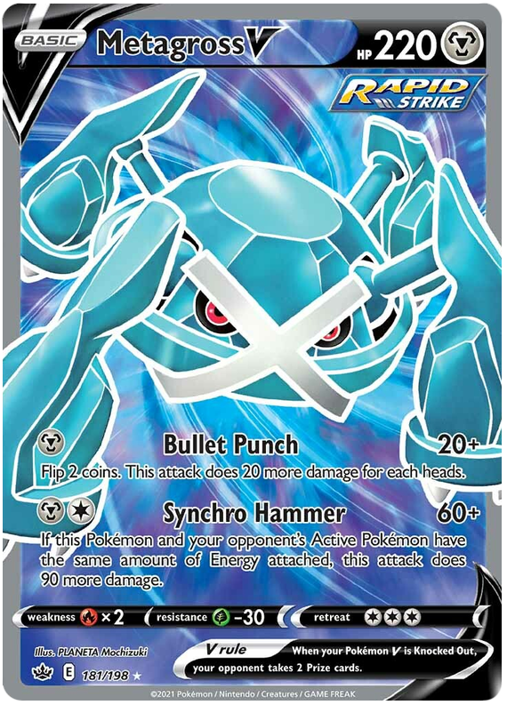 Metagross V (181/198) [Sword & Shield: Chilling Reign] | Card Merchant Takapuna